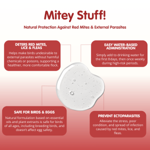 Mitey Stuff! Red Mite Liquid Supplement for Chickens - Image 3