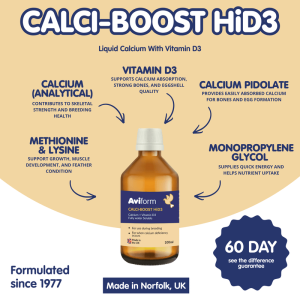 NEW CALCI-BOOST HiD3 New Formula Liquid Calcium for Racing Pigeons - Image 3